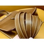 Halzan25 gold buckle golden brown   Saddle Fubo leather