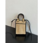 FENDI Sunshine mini tortoiseshell portable crossbody cute
