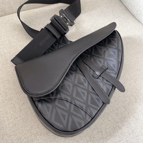 Dior- Saddle Bag Black Canvas