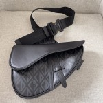 Dior- Saddle Bag Black Canvas