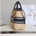 Dior Wicker Basket Bag