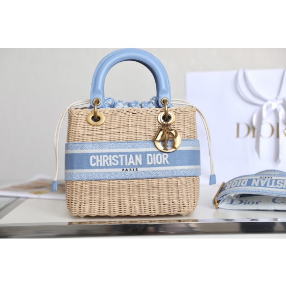 Dior Wicker Basket Bag