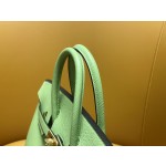 Bk25 outer seam 3i avocado green epsom gold buckle