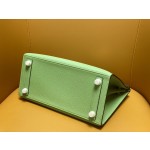 Bk25 outer seam 3i avocado green epsom gold buckle