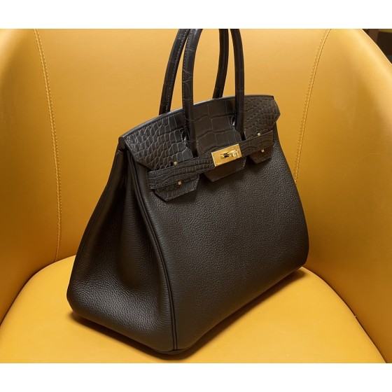 Bk30 touch black togo with matte America 🐊  Gold buckle