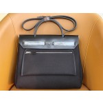 Herbag31 inside seam black silver buckle