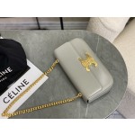 CELINE 𝑻𝒓𝒊𝒐𝒎𝒑𝒉𝒆 Chain Underarm Bag Model: 197993