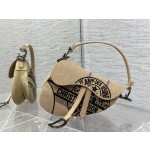 Dior Star Embroidery Pattern Saddle Bag 3351