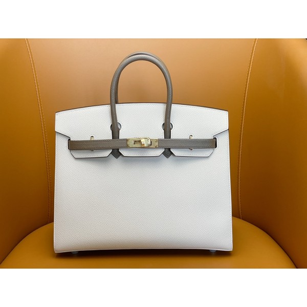 Birkin 25 outer seam epsom gold buckle