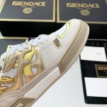 Fendi Versace collaborates on the new match capsule sneakers, casual sneakers for couples