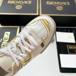 Fendi Versace collaborates on the new match capsule sneakers, casual sneakers for couples