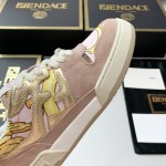Fendi Versace collaborates on the new match capsule sneakers, casual sneakers for couples