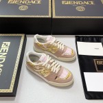Fendi Versace collaborates on the new match capsule sneakers, casual sneakers for couples