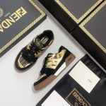 Fendi Versace collaborates on the new match capsule sneakers, casual sneakers for couples