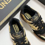 Fendi Versace collaborates on the new match capsule sneakers, casual sneakers for couples