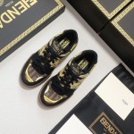 Fendi Versace collaborates on the new match capsule sneakers, casual sneakers for couples