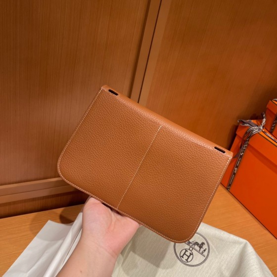 Halzan 25cm New stock tc leather 37 gold brown silver buckle