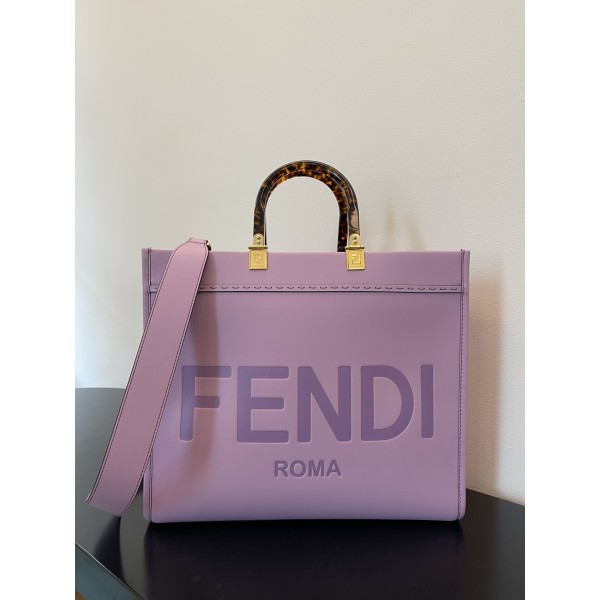 FENDI small purple new size shine tote special package "sunshine bag"