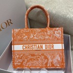 DIOR TOTE Tiger Embroidery Fluorescent Collection