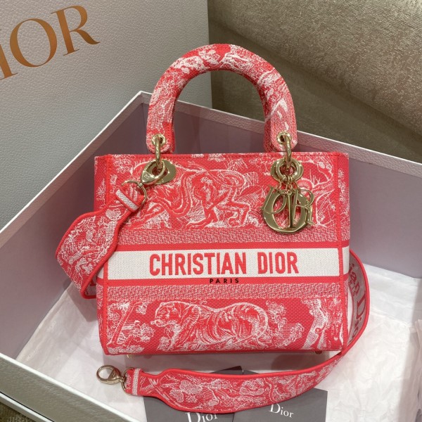 LADY DIOR new tiger embroidery fluorescent series