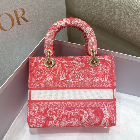 LADY DIOR new tiger embroidery fluorescent series