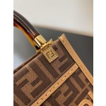 FENDI Sunshine mini tortoiseshell portable crossbody cute