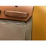 herbag31 elephant grey + caramel color silver buckle