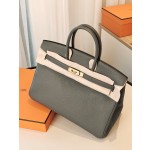 Spot Birkin35 Almond Green Togo Skin