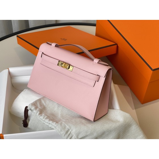 mini Kelly generation 3Q powder swift leather