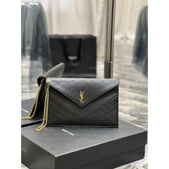 SAINT LAURENT  Gaby绗缝信封式手拿包款号：685596