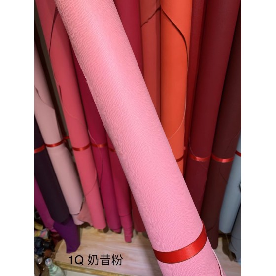 爱马仕制作专属皮革 epsom掌纹皮之：粉色系