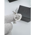 Crow Heart Circle Skull Necklace