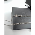 Crow Heart Circle Skull Necklace