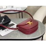 CELINE 𝗧𝗘𝗘𝗡𝗕𝗘𝗦𝗔𝗖𝗘 Leather Saddle Bag Model: 110413
