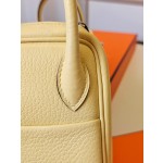 Mini Lindy chick yellow French Clemence leather all hand sewn