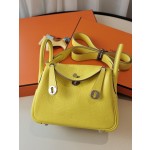 Mini Lindy lemon yellow counter Clemons leather