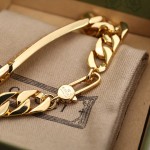 Gucci Gold Skeleton Bracelet Couple Bracelet