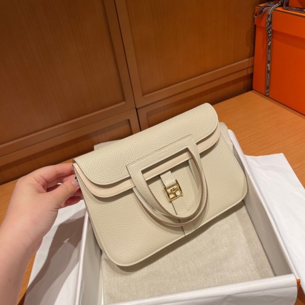 Halzan 25cm New stock tc leather 10 milkshake white gold buckle