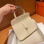 Halzan 25cm New stock tc leather 10 milkshake white gold buckle