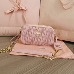 MIU MIU 5BP045 New Double Zip Camera Bag Handbag