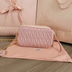 MIU MIU 5BP045 New Double Zip Camera Bag Handbag