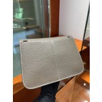 Halzan 25cm clemence leather 18 Etoupe grey elephant