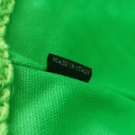 MIU MIU BG228: Imported Lafite Grass Woven Cotton Thread Woven Tote Bag