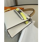 mini Kelly 2nd Generation Limited Edition Three Little Cute Milkshake White Chicken Yellow Sesame Color