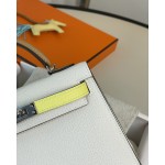 mini Kelly 2nd Generation Limited Edition Three Little Cute Milkshake White Chicken Yellow Sesame Color