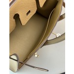 Birkin25 outer seam biscuit color EPSOM leather gold buckle