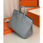 Birkin25 Seagull Grey Togo Skin Silver Buckle