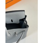 Birkin25 Seagull Grey Togo Skin Silver Buckle