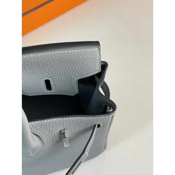 Birkin25 Seagull Grey Togo Skin Silver Buckle