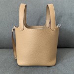 picotin18 22 silver buckle biscuit color